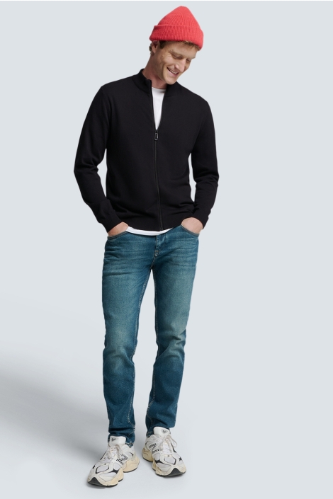 NO-EXCESS zwarte heren vest | Model