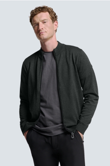 NO-EXCESS TIJDLOOS TWEE KLEUREN VEST N2154 DARK GREY