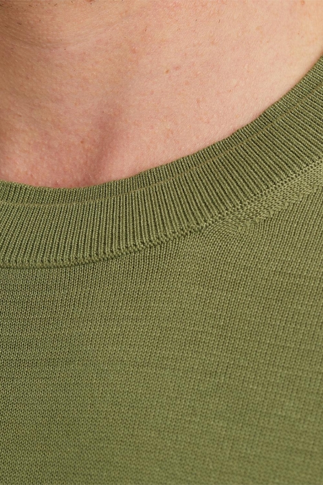 Vanguard groene heren trui | Close up