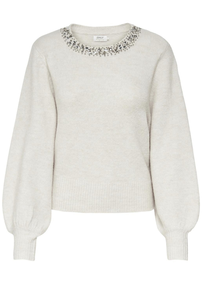 Only beige dames trui | Vooraanzicht