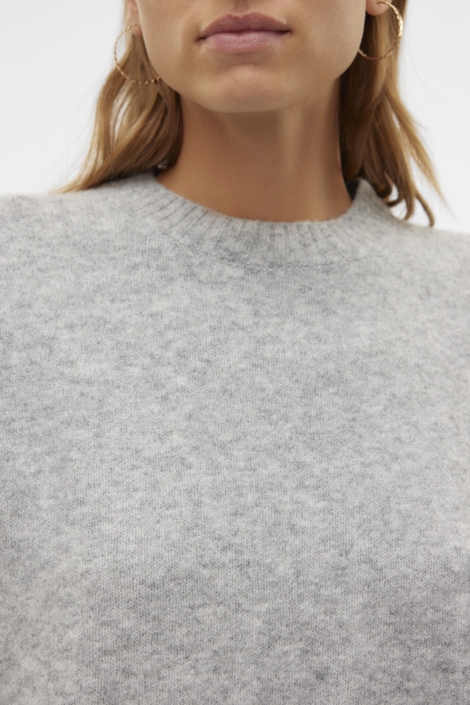 Vero Moda grijze dames trui | Close up