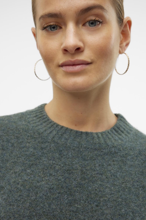 Vero Moda groene dames trui | Close up