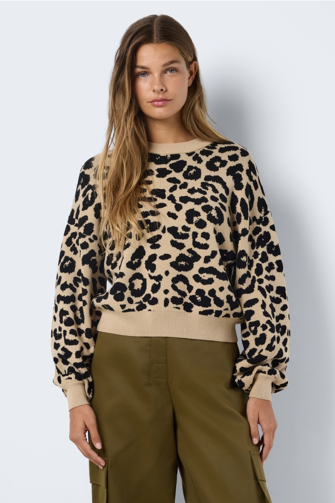 Noisy may beige dames trui | Model