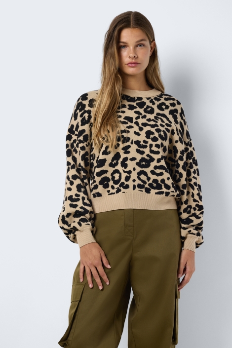 Noisy may beige dames trui | Model