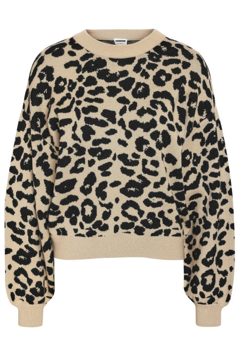Noisy may beige dames trui | Vooraanzicht