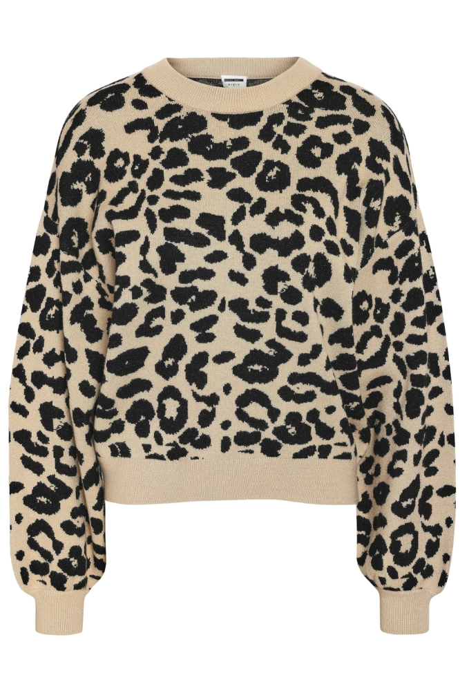 Noisy may beige dames trui | Vooraanzicht