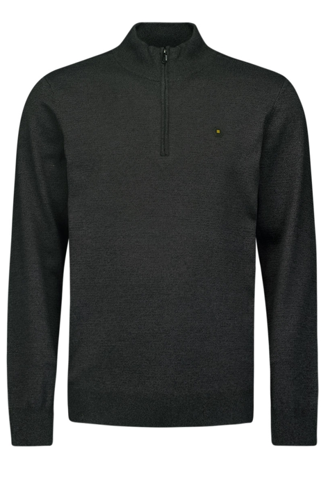 NO-EXCESS grijze heren trui | Vooraanzicht