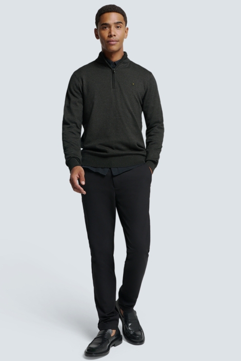 NO-EXCESS grijze heren trui | Model