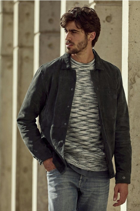 Cast Iron beige heren trui | Sfeerbeeld, In situatie