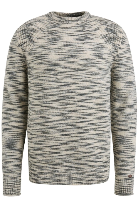 Cast Iron beige heren trui | Vooraanzicht