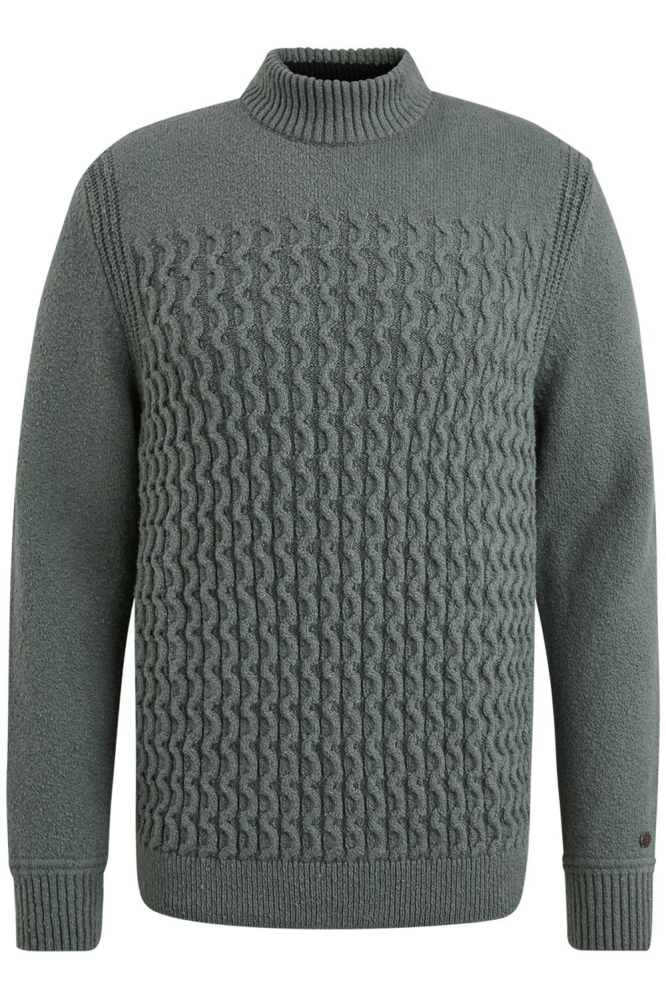 Cast Iron groene heren trui | Vooraanzicht