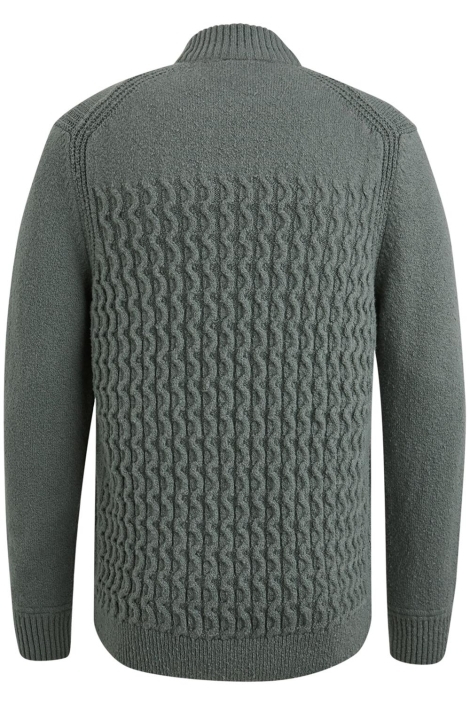 Cast Iron groene heren trui | Achteraanzicht