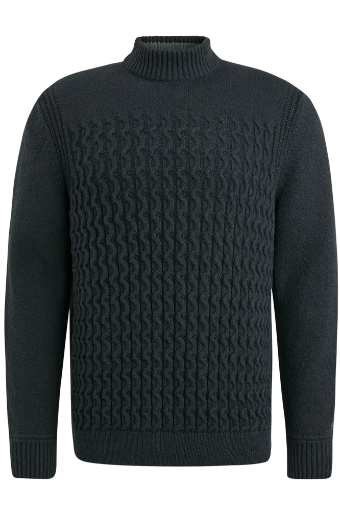 Cast Iron zwarte heren trui | Vooraanzicht