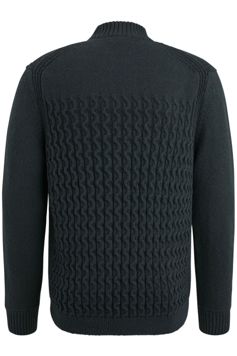 Cast Iron zwarte heren trui | Achteraanzicht