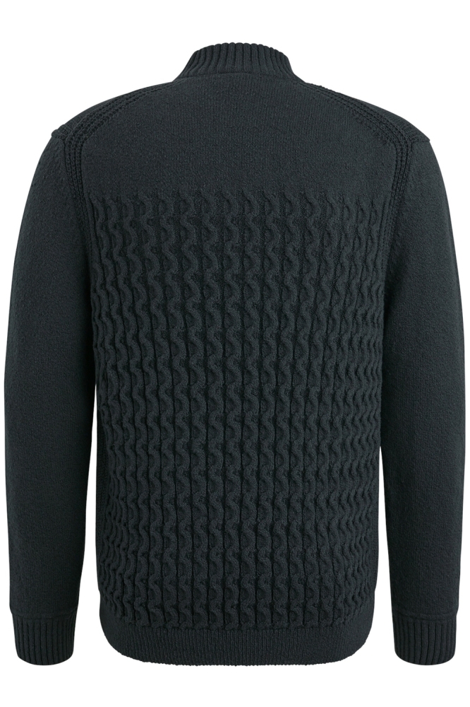 Cast Iron zwarte heren trui | Achteraanzicht