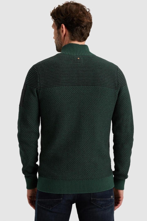 PME legend groene heren vest | Model achteraanzicht