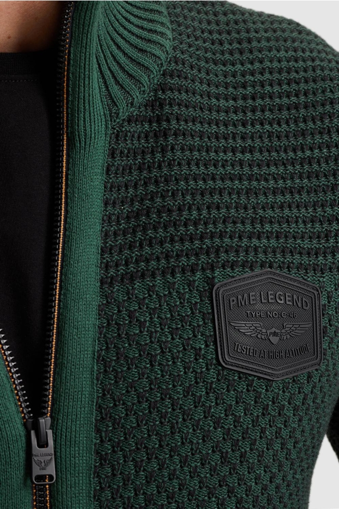 PME legend groene heren vest | Close up