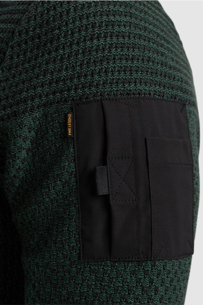PME legend groene heren vest | Close up