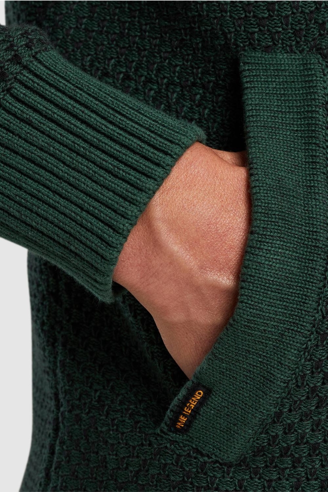 PME legend groene heren vest | Close up
