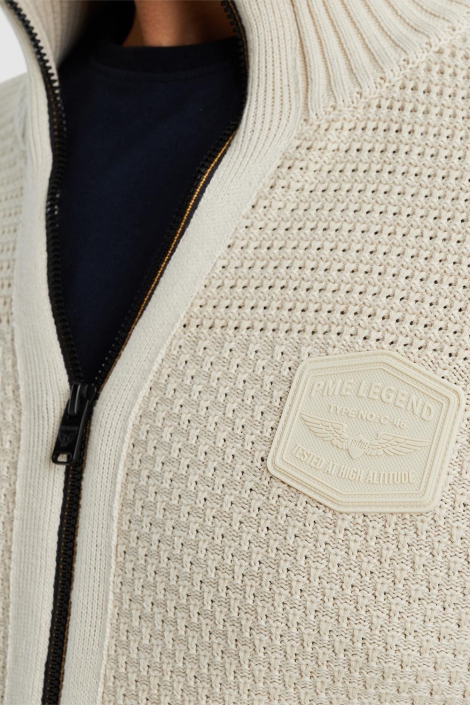 PME legend beige heren vest | Close up