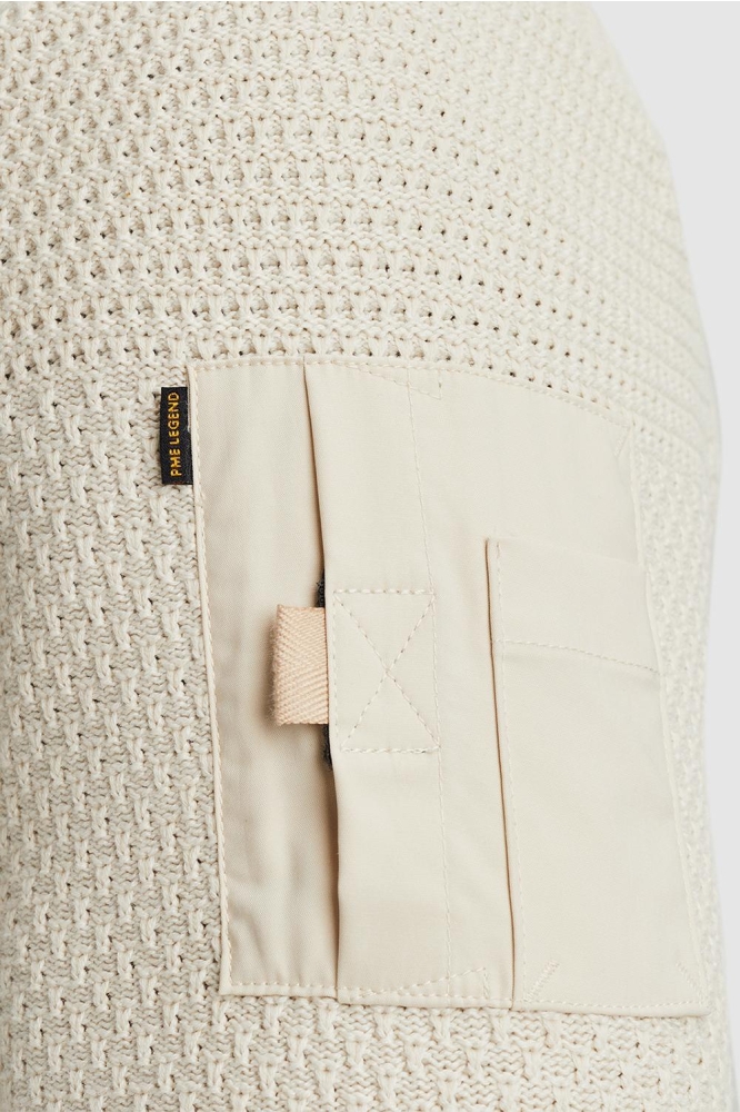 PME legend beige heren vest | Close up