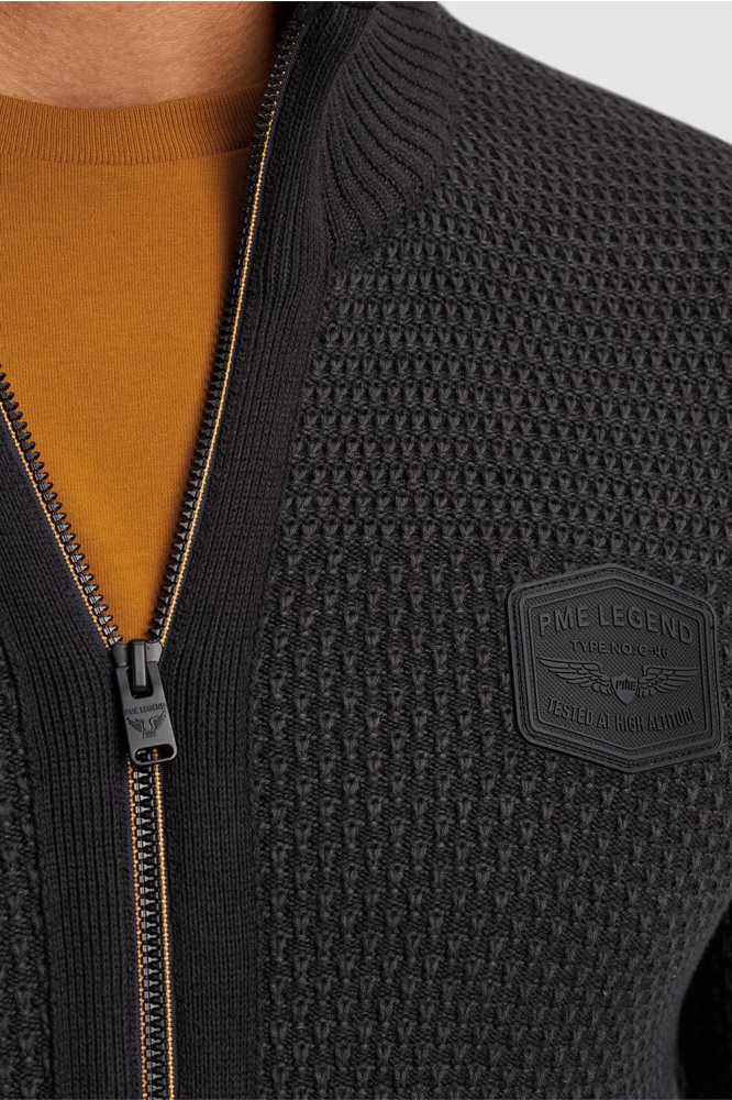 PME legend blauwe heren vest | Close up