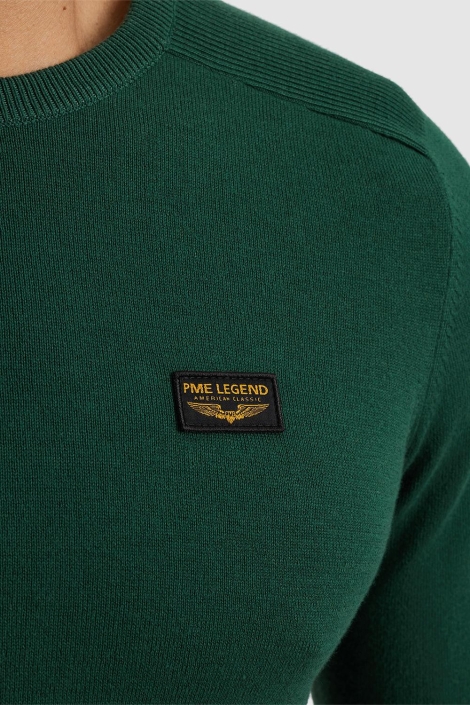PME legend groene heren trui | Close up
