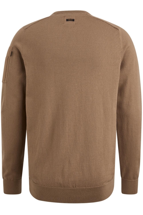 PME legend bruine heren trui | Achteraanzicht