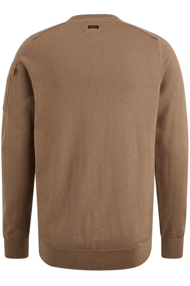 PME legend bruine heren trui | Achteraanzicht