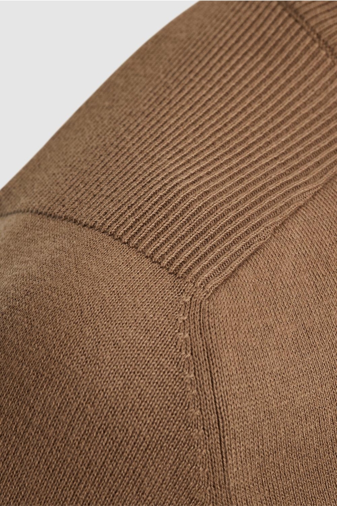 PME legend bruine heren trui | Close up