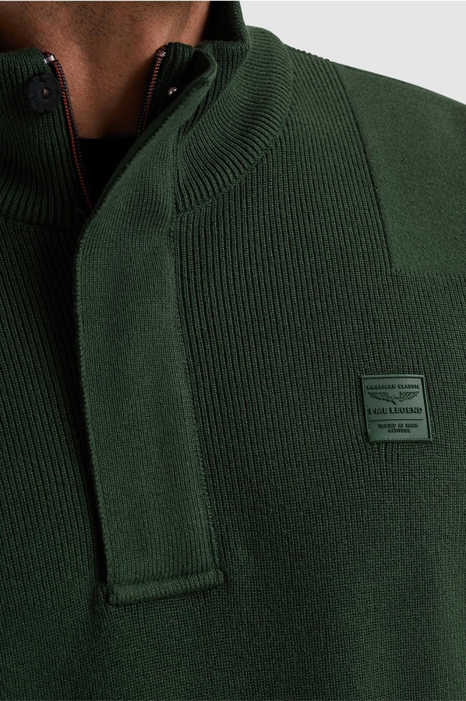 PME legend groene heren trui | Close up