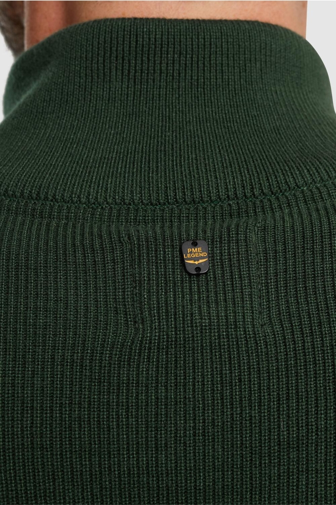 PME legend groene heren trui | Close up