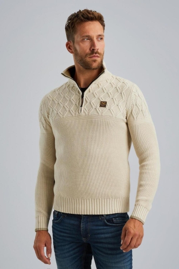 PME legend Trui TRUI MET HALVE RITS PKW2409324 7013