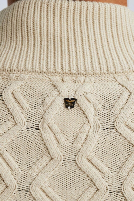 PME legend beige heren trui | Close up