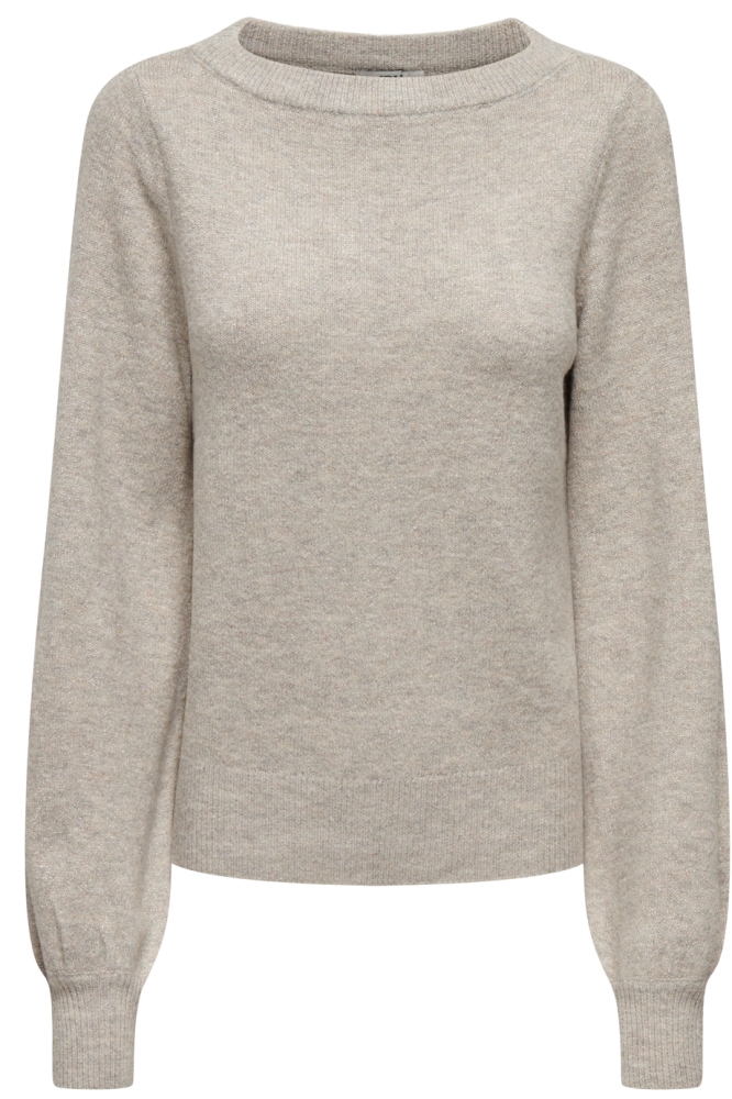 Jacqueline de Yong beige dames trui | Vooraanzicht