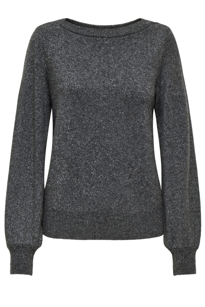 Jacqueline de Yong grijze dames trui | Vooraanzicht