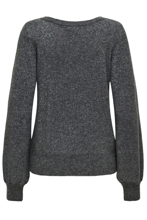 Jacqueline de Yong grijze dames trui | Achteraanzicht