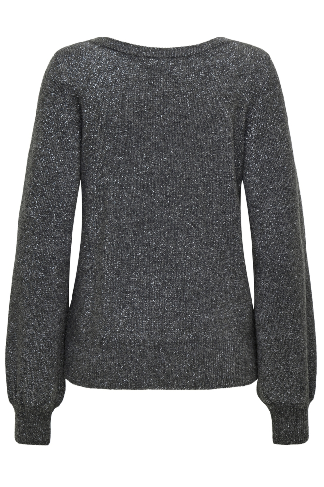 Jacqueline de Yong grijze dames trui | Achteraanzicht