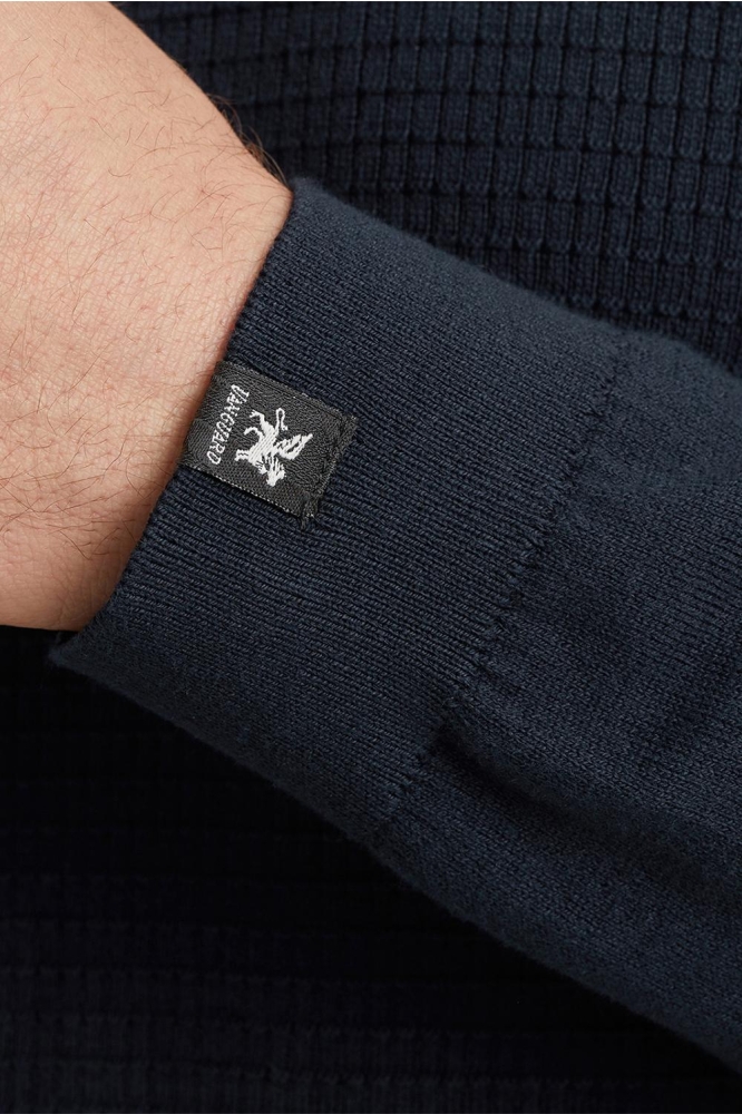 Vanguard blauwe heren trui | Close up