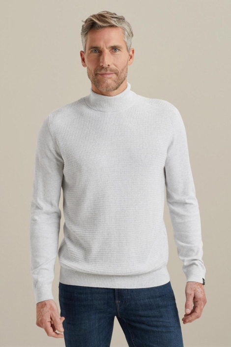 Vanguard grijze heren trui | Model vooraanzicht
