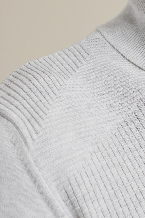 Vanguard grijze heren trui | Close up