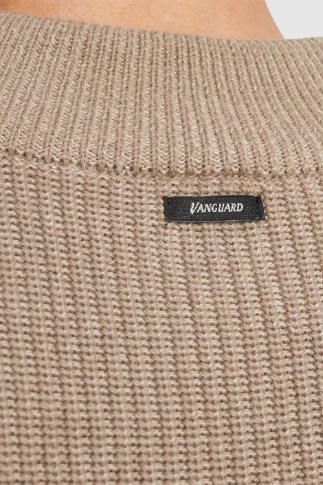 Vanguard beige heren trui | Close up