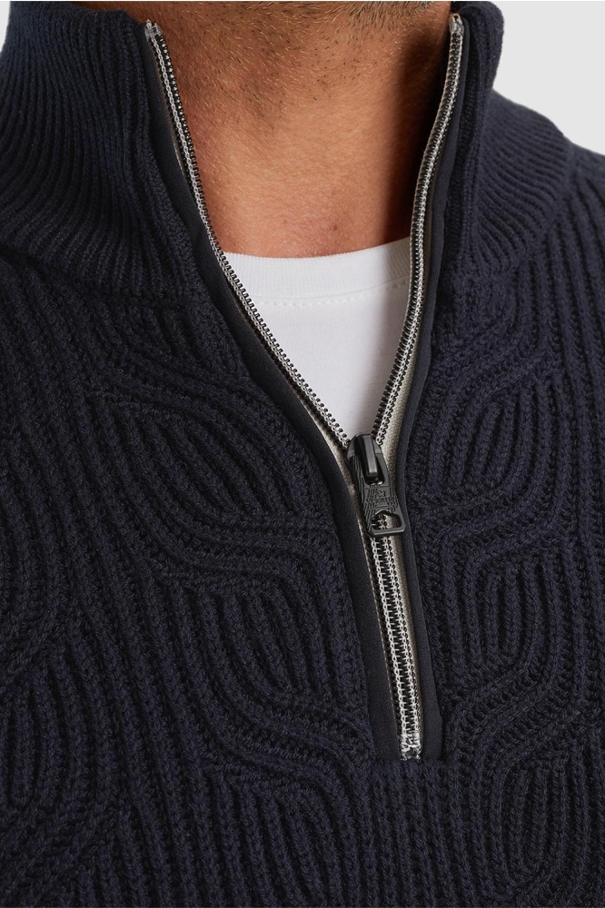 Vanguard blauwe heren trui | Close up