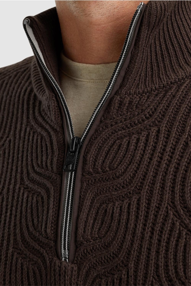 Vanguard bruine heren trui | Close up