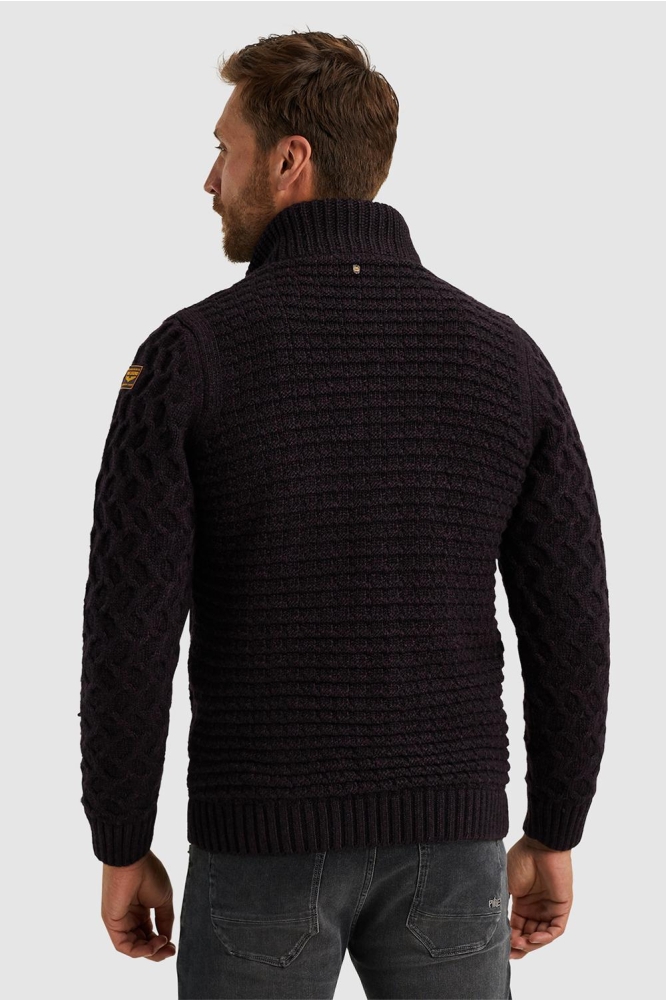 PME legend paarse heren vest | Model achteraanzicht