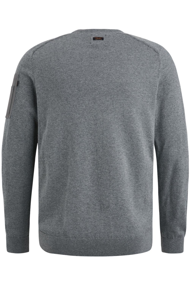 PME legend grijze heren trui | Achteraanzicht