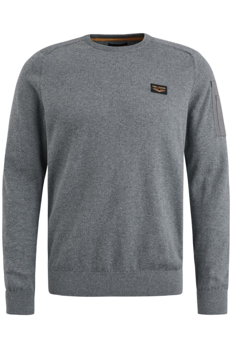 PME legend grijze heren trui | Vooraanzicht