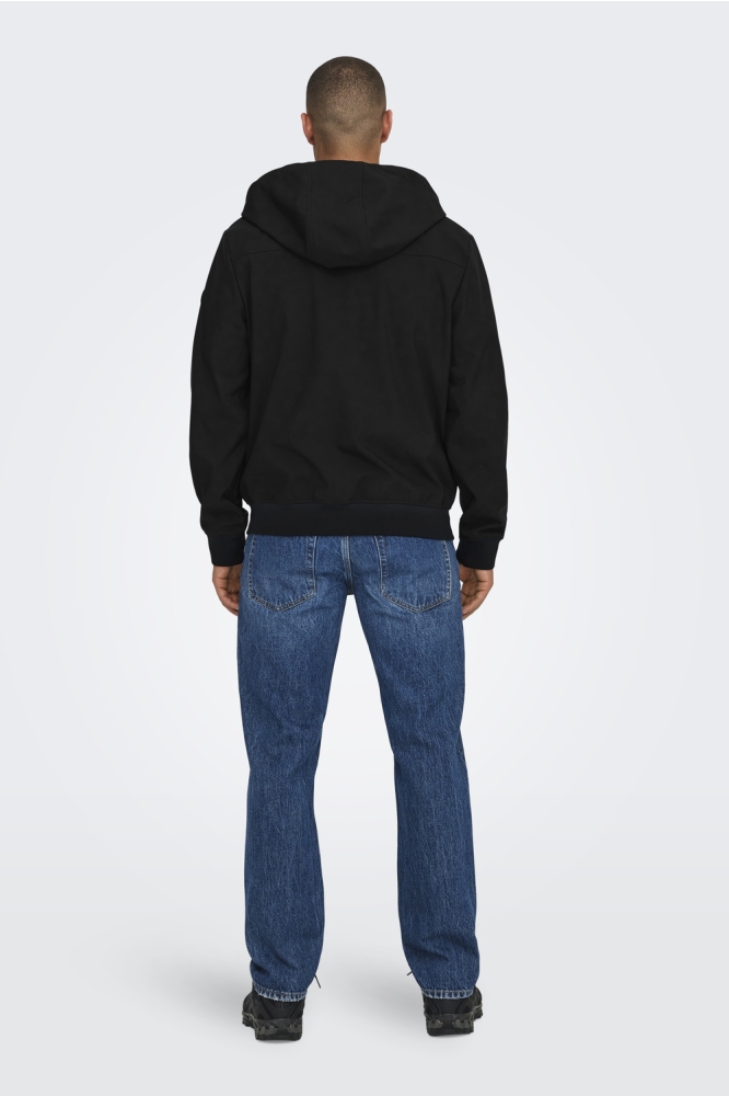 Only & Sons zwarte heren jas | Model