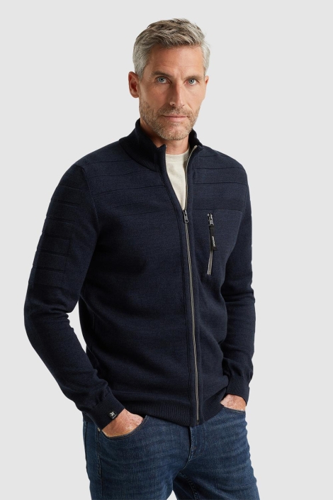 Vanguard blauwe heren vest | Model vooraanzicht