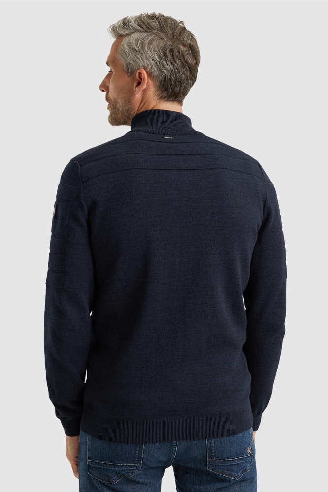 Vanguard blauwe heren vest | Model achteraanzicht